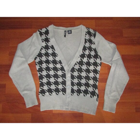 K by Kersh Houndstooth Cardigan - Jrs XL - Picture 1 of 5